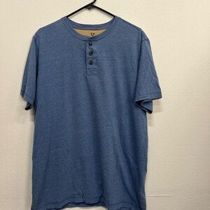 Outdoor Life Blue Short Sleeve Henley